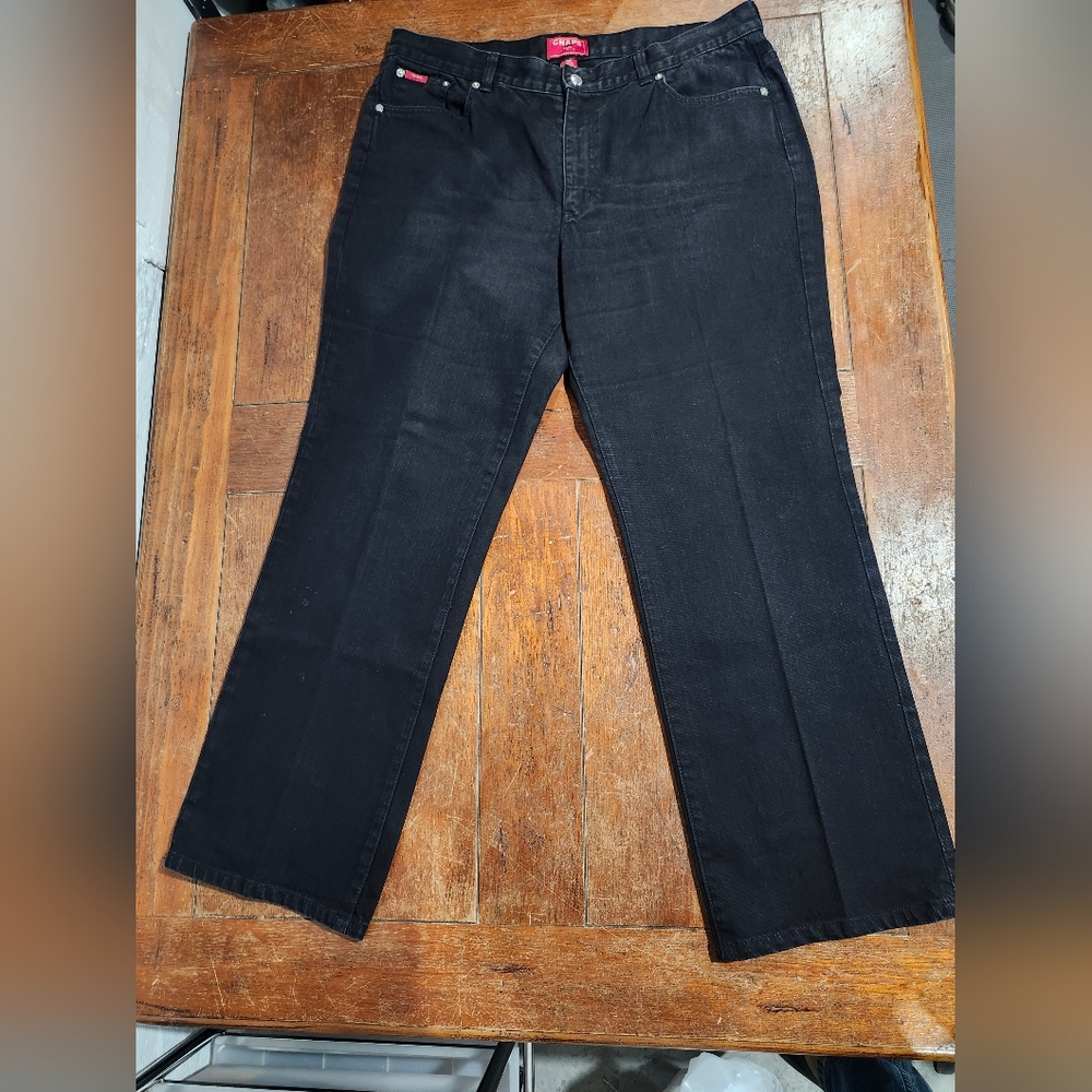 Chaps Women's Black Delaney‎ Straight leg Jeans size 16p